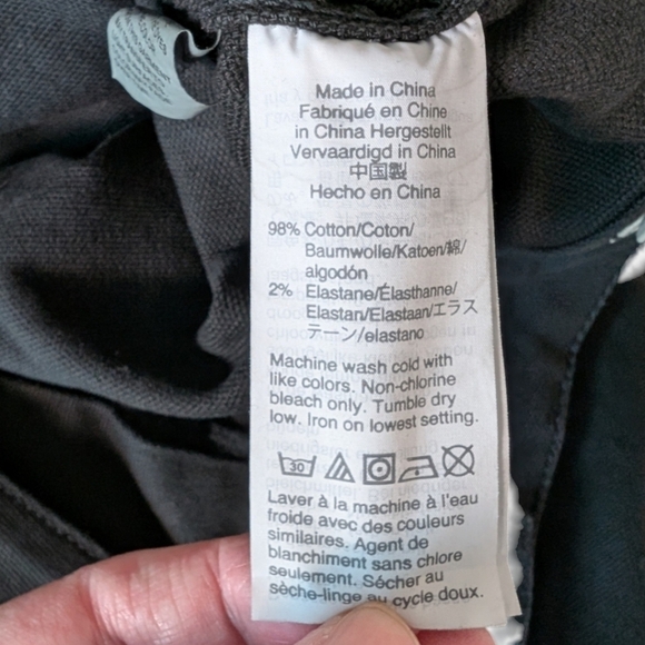 Madewell Emmett Pant Wide-Leg Crop Stretch Cotton Black Canvas Women’s Size 31P - Picture 8 of 11